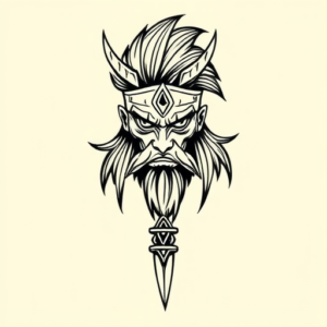 Doddle Warrior Tattoo