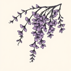 Doddle Wisteria Tattoo