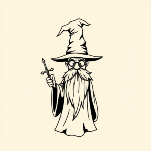 Doddle Wizard Tattoo