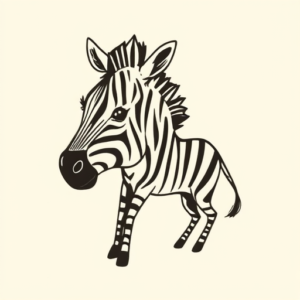 Doddle Zebra Tattoo