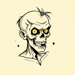 Doddle Zombie Tattoo