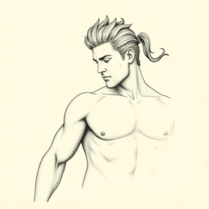 Dotwork Achilles Tattoo