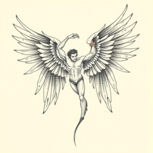 Dotwork Archangel Tattoo