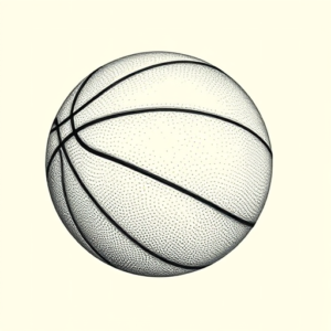 Dotwork Basketball Tattoo