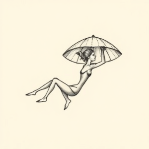 Dotwork Beach Tattoo