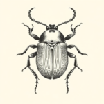 Dotwork Beetle Tattoo