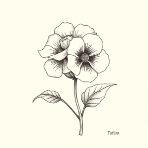Dotwork Bluebonnet Tattoo