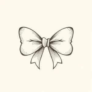 Dotwork Bow Tattoo