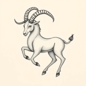 Dotwork Capricorn Tattoo