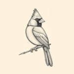 Dotwork Cardinal Tattoo