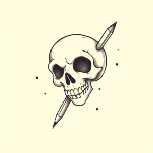 Dotwork Cartoon Tattoo