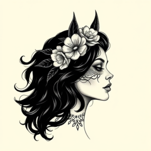 Dotwork Catrina Tattoo