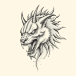 Dotwork Cerberus Tattoo