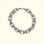 Dotwork Chain Tattoo