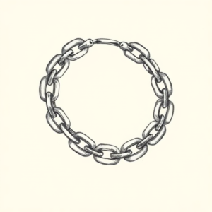 Dotwork Chain Tattoo