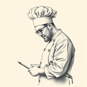 Dotwork Chef Tattoo
