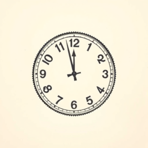 Dotwork Clock Tattoo