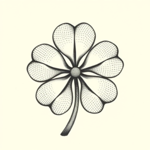 Dotwork Clover Tattoo