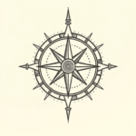 Dotwork Compass Tattoo