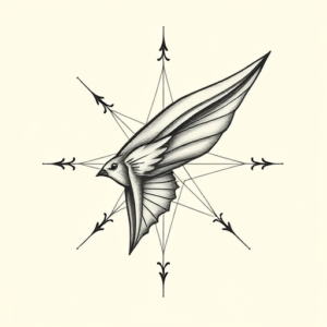 Dotwork Coordinates Tattoo