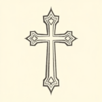 Dotwork Cross Tattoo
