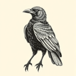 Dotwork Crow Tattoo