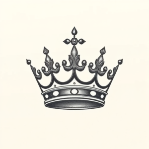 Dotwork Crown Tattoo