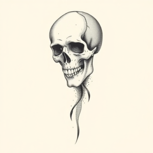 Dotwork Death Tattoo