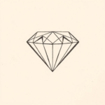 Dotwork Diamond Tattoo