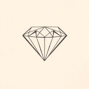 Dotwork Diamond Tattoo