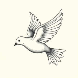 Dotwork Dove Tattoo