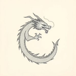 Dotwork Dragon Tattoo