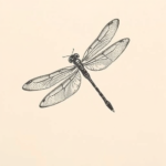 Dotwork Dragonfly Tattoo