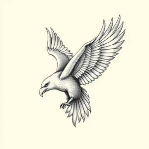 Dotwork Eagle Tattoo