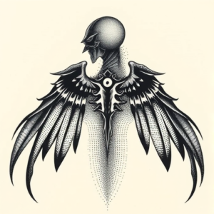 Dotwork Evangelion Tattoo