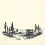 Dotwork Fallout Tattoo