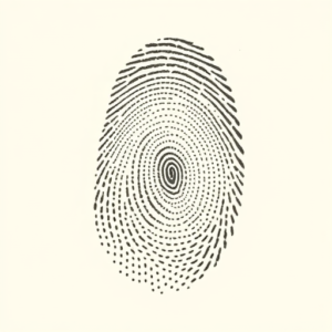 Dotwork Fingerprint Tattoo