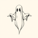 Dotwork Ghost Tattoo