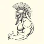 Dotwork Gladiator Tattoo