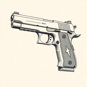 Dotwork Glock Tattoo