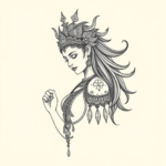 Dotwork Goddess Tattoo