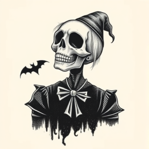 Dotwork Halloween Tattoo