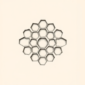 Dotwork Honeycomb Tattoo