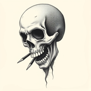 Dotwork Horror Tattoo