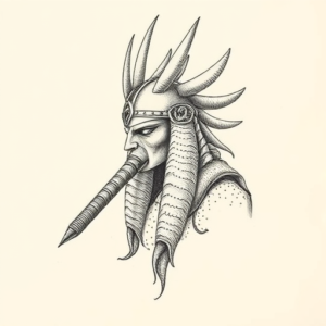 Dotwork Horus Tattoo