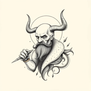 Dotwork Incubus Tattoo