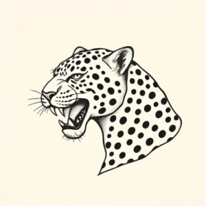Dotwork Jaguar Tattoo