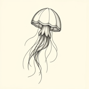 Dotwork Jellyfish Tattoo