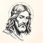 Dotwork Jesus Tattoo