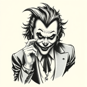 Dotwork Joker Tattoo